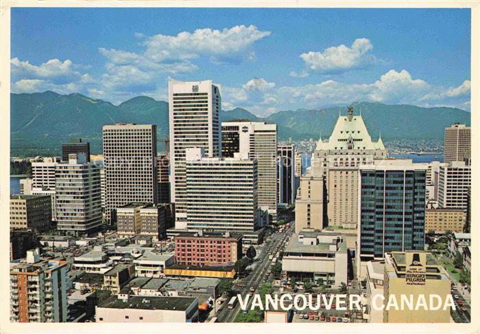 VANCOUVER BC Canada Downtown Skyline Hochhaeuser Hyatt-Regency Bentall-Buildings