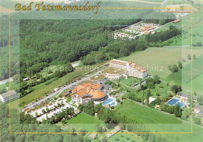 Bad Tatzmannsdorf Burgenland AT Kurhotel Thermalbad Kurpark Wald Luftbild Badeku