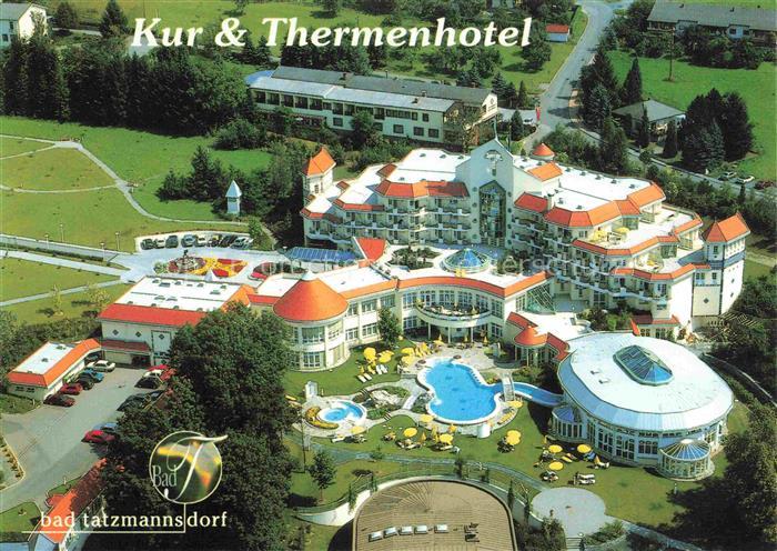 Bad Tatzmannsdorf Burgenland AT Kur-Thermenhotel Schwimmbad Luftbild Kurpark Gar