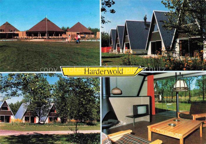 Zeewolde Flevoland NL Bungalowpark-Harderwold Bungalow Zeltdach Ferienpark Innen