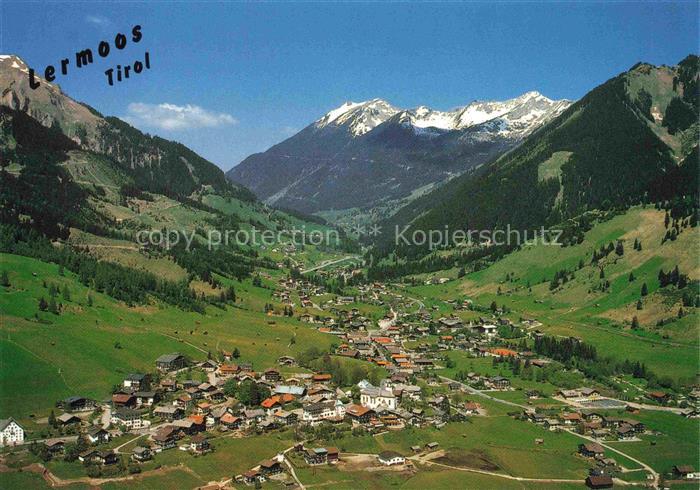 Lermoos Tirol AT Rokokopfarrkirche Sessellift Grubigstein Tal Berge Fliegeraufna