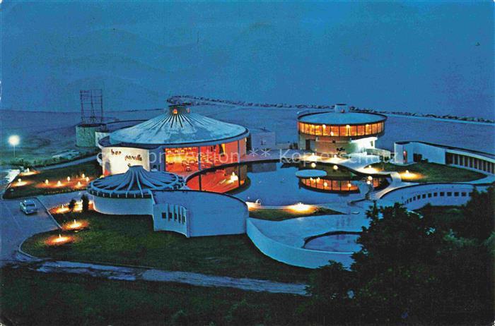Jupiter  Constanta RO Bar-Paradis Nachtaufnahme Fliegeraufnahme Rundbauten Beleu