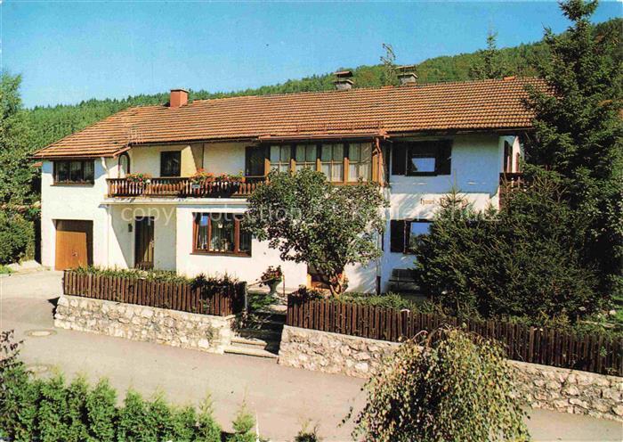 Ruhpolding Bayern Haus-Berggruss Pension Im-Speck Wald Balkon Blumenkaesten Feri
