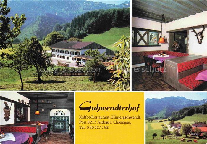 Aschau Chiemgau Bayern Gschwendterhof Kaffee-Restaurant Gaststube Kachelofen Hir