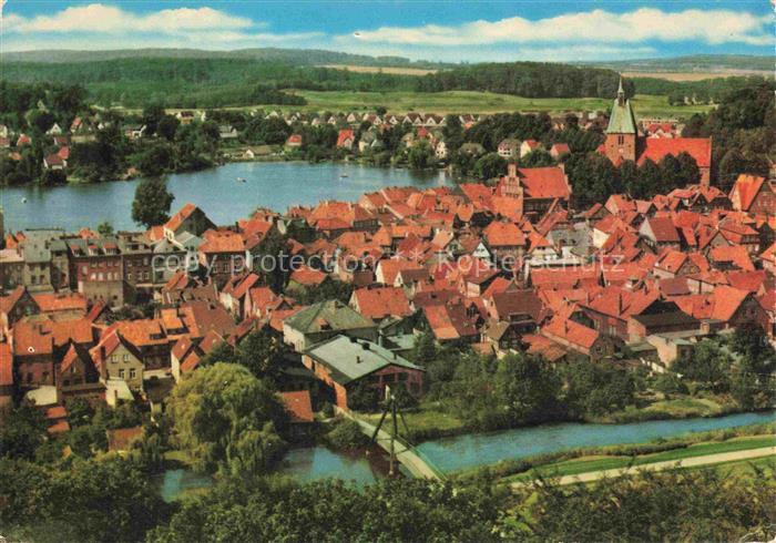 Moelln  Lauenburg Schleswig-Holstein Altstadt See Kirche Fachwerk Kneippkurort D