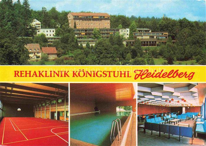 HEIDELBERG  Neckar Rehaklinik Koenigstuhl LVA-Baden Sporthalle Hallenbad Speises