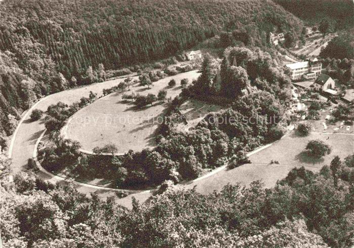 Bad Bertrich Rheinland-Pfalz Roemarkessel Fliegeraufnahme Kurpark Wald Hotel Wie