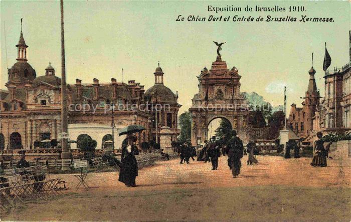 Exposition Bruxelles 1910 Le Chien Dert Kermesse