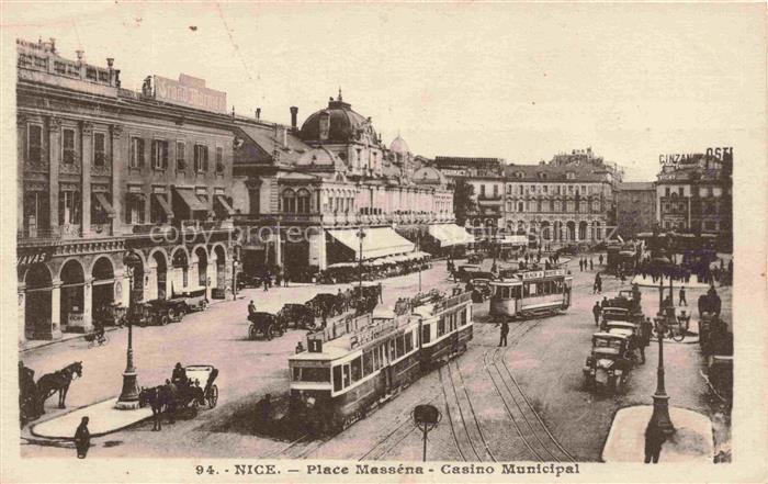 STRAssENBAHN Tramway-- Nice Place Massena Casino Municipal