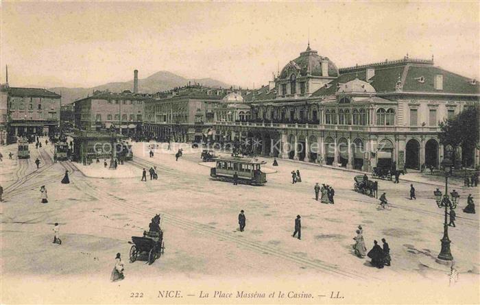 STRAssENBAHN Tramway-- Nice la Place Massena le Casino