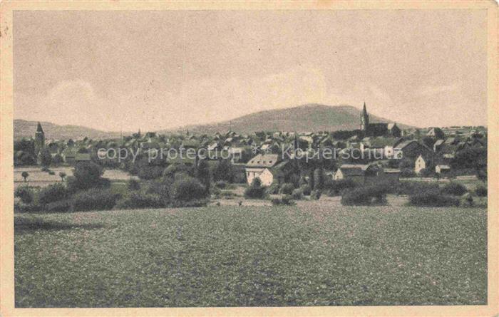 Miesenheim Andernach Rheinland-Pfalz Ortschaft Kirche Huegel Felder Haeuser Talb