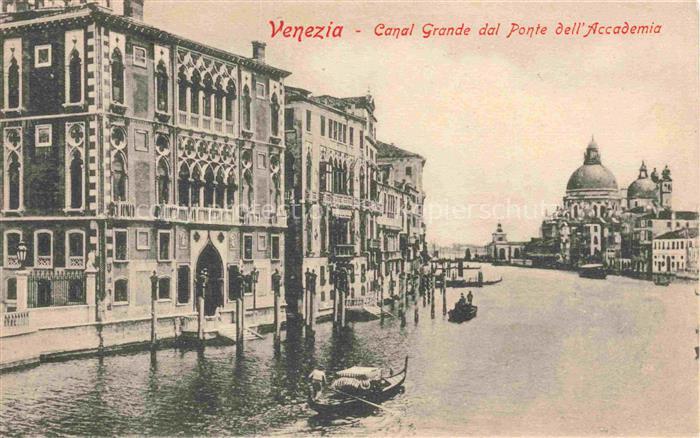 VENEZIA Venedig Venice Venise IT Canal-Grande Ponte-dell Accademia Gondel Palazz