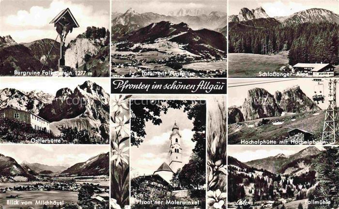 Pfronten Ostallgaeu Bayern Burgruine-Falkenstein Zugspitze Schlossberg-Alpe Ostl