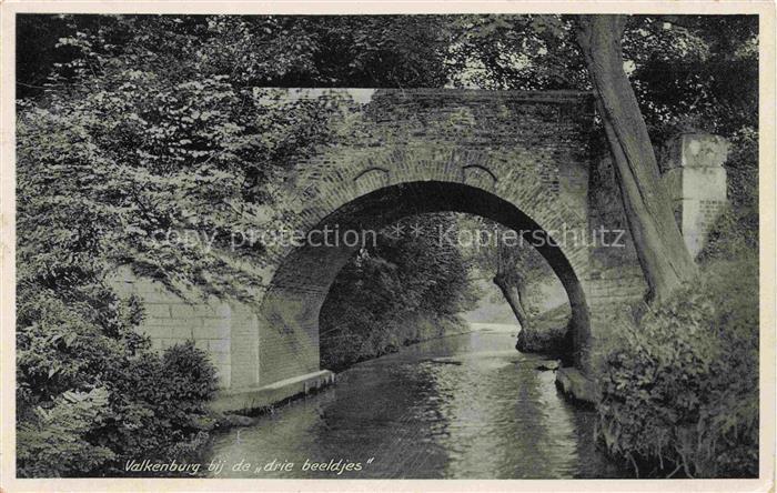 Valkenburg aan de Geul Maastricht Limburg NL Drie-beeldjes Bruecke Bach Kanal Bo