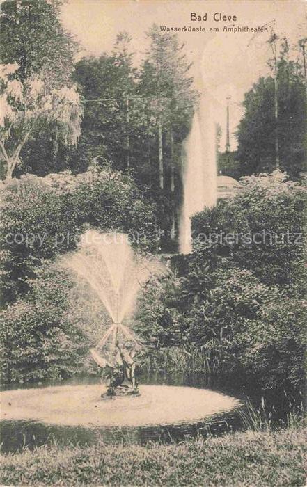 Bad Cleve KLEVE Wasserkuenste Amphitheater Springbrunnen Fontaene Park Teich Sku