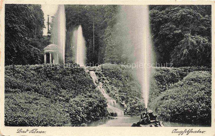 Bad Cleve KLEVE Amphitheater Fontaene Springbrunnen Pavillon Park Wasserfall Bae