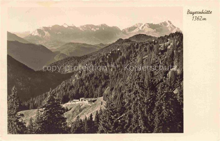 Bayernhuette 1362m Brauneck Lenggries Bayern Brauneckgebiet Wetterstein Zugspitz