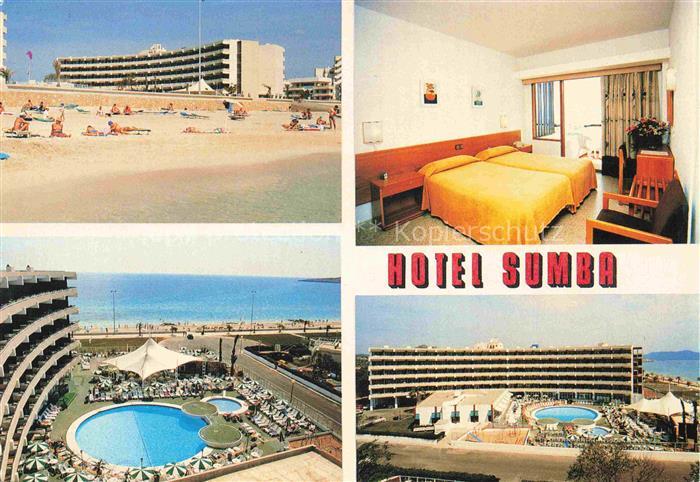 CALA MILLOR Mallorca ES Hotel-Sumba Strand Pool Hotelzimmer Strandpromenade Meer