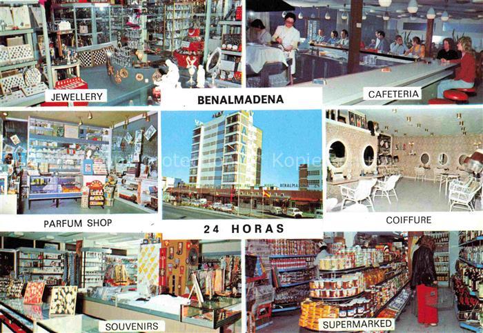 Benalmadena Torremolinos Costa del Sol ES Einkaufszentrum Juwelier Cafeteria Coi