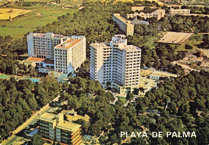 Playa de Palma Mallorca ES Hotels Hochhaeuser Luftaufnahme Wald Swimmingpool Tou