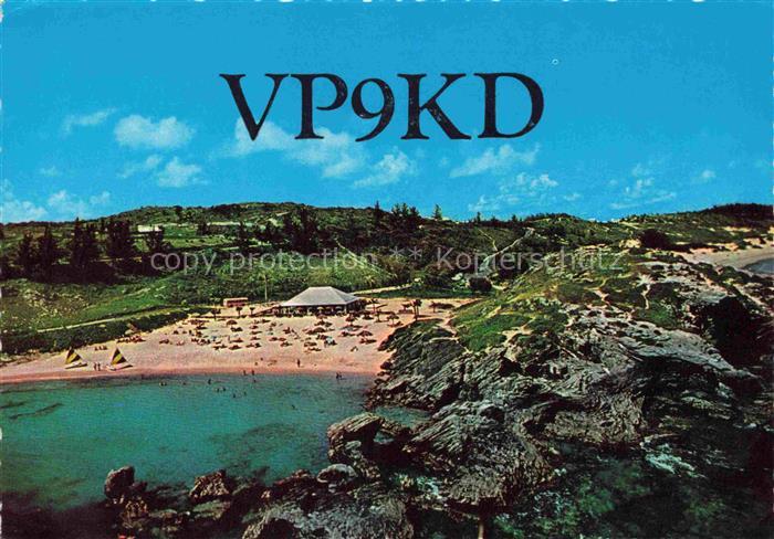 Paget Bermuda VP9KD Princess-Beach-Club Strand Felsen Bucht Badegaeste Sonnensch