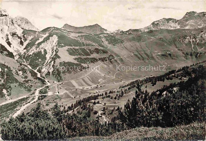 Malbuntal Triesenberg Liechtenstein Alpental Bergpanorama Almen Bergstrasse Nade