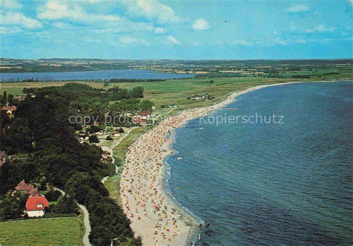 Hohwacht Ostseebad Ploen Schleswig-Holstein Ostseebad Strand Strandkorb Luftaufn