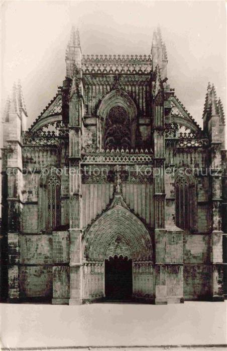 Batalha PT Mosteiro-da-Batalha Gotik Kirchenfassade Portal Fialen Rosette