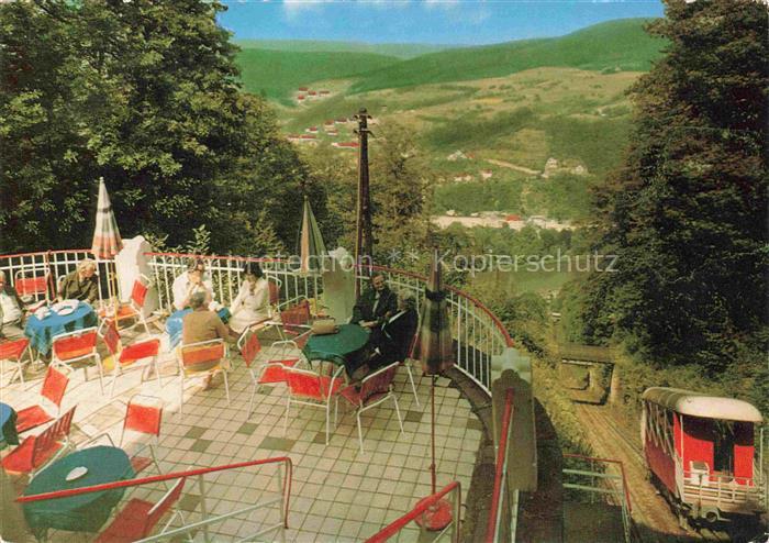 BAD EMS Rheinland-Pfalz Bergterrassencafé-Hofmann Zahnradbahn Terrasse Café Tala