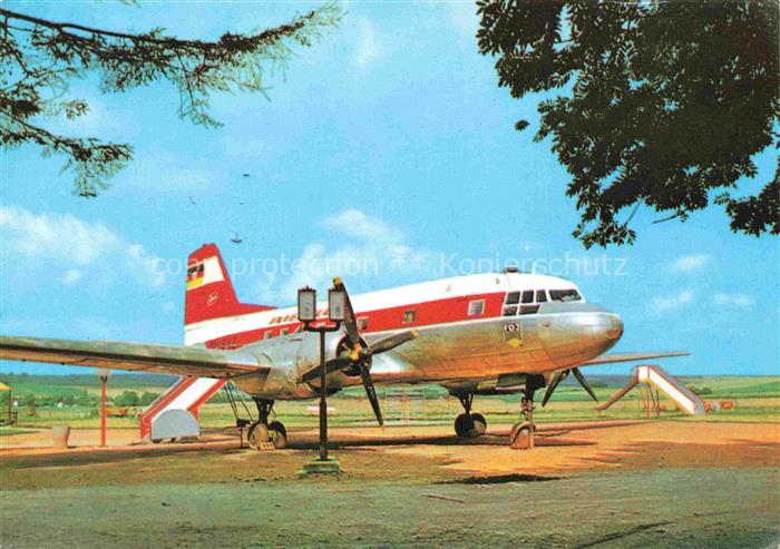Langenbernsdorf ZWICKAU Sachsen Flugzeug Kinderspielplatz Koberbachtalsperre Nah