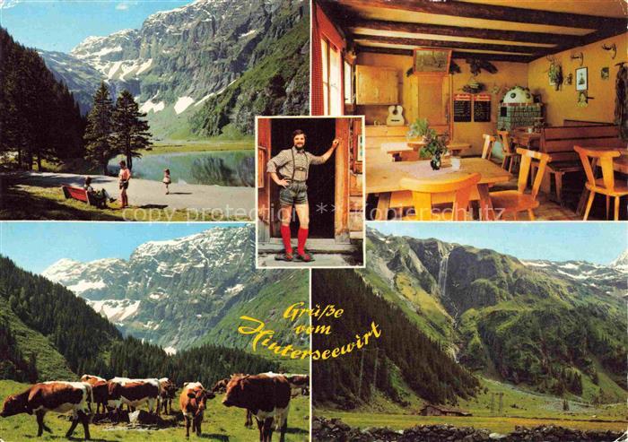 Felbertal Mittersill Oberpinzgau AT Jausenstation-Gamsblick Hintersee Berge Glet