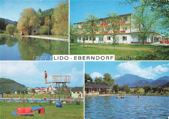 Eberndorf Jauntal Kaernten AT Lido Schwimmbad Sprungturm See Hotel-Rutar Bungalo