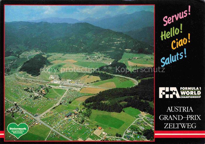 Zeltweg Steiermark AT Fliegeraufnahme oesterreichring Grand-Prix-Strecke Formel1