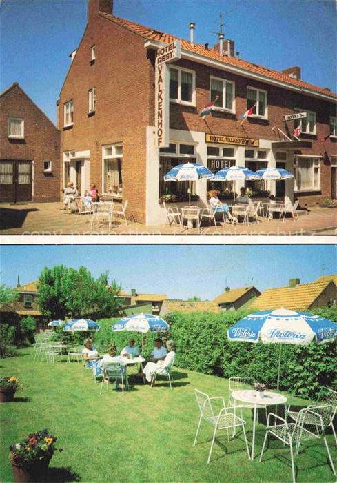 ZOUTELANDE Zeeland NL Hotel-Valkenhof Zuidstraat Restaurant Terrasse Garten Vict