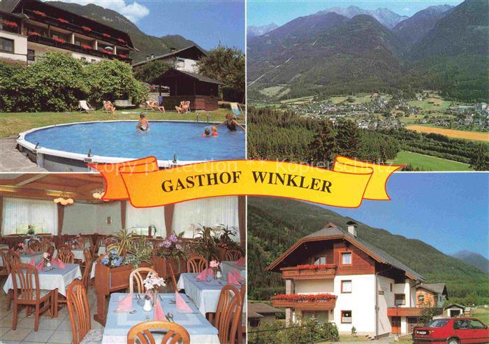 Muehldorf Kaernten AT Gasthof-Winkler Schwimmbad Talblick Speisesaal Pension Fl