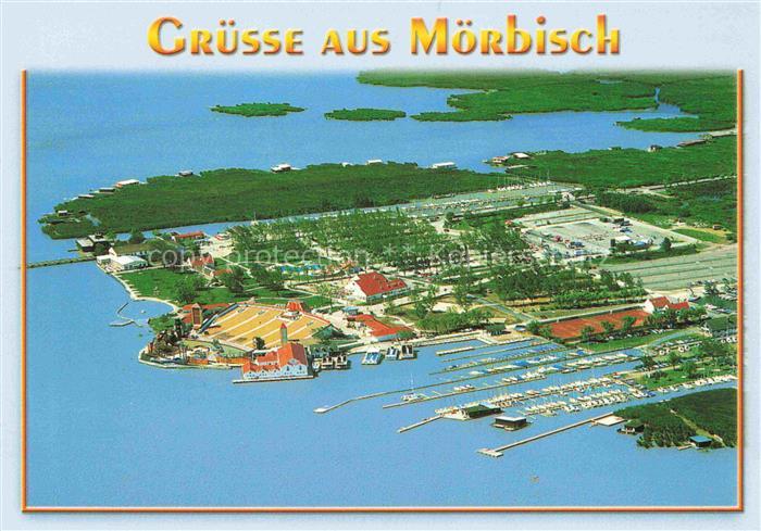 Moerbisch Neusiedlersee Burgenland AT Fliegeraufnahme Neusiedlersee Hafen Segelb