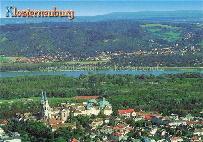 Klosterneuburg Stift Donau Luftbild Langenzersdorf Bisamberg Kahlenberg Altstadt