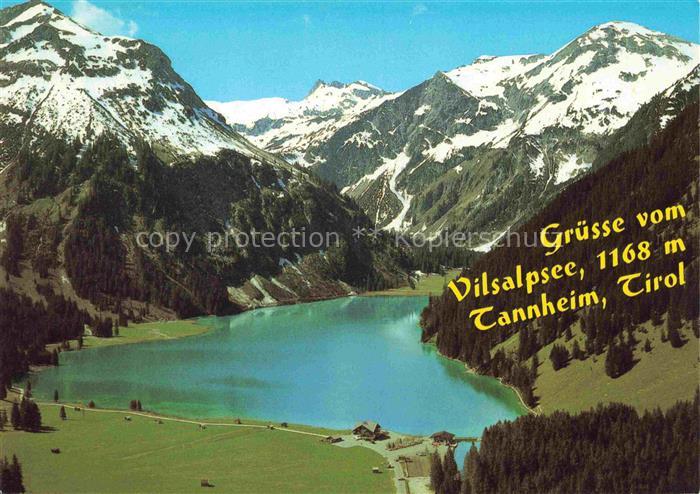 Vilsalpsee 1168m Tannheim Tirol AT Vilsalpsee See Berge Schnee Alpen Wald Wiesen