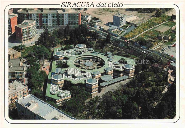 SIRACUSA Syrakus Sicilia IT Museo-Regionale-Paolo-Orsi Museum Luftbild Garten Ge