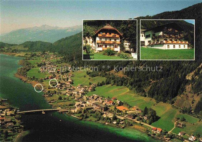 Techendorf Weissensee Kaernten AT Weissensee See Pension-Forelle-Zoehrer Wald Be