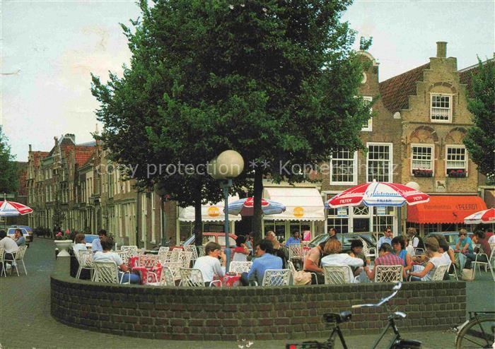 Dordrecht Zuid-Holland NL Taveerne-de-Klandermuelen Hofstraat Nieuwstraat Terras