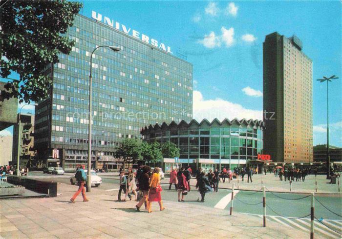 WARSZAWA Warschau PL ulica-Marszałkowska Hotel-Forum Universal-Hochhaus Passante