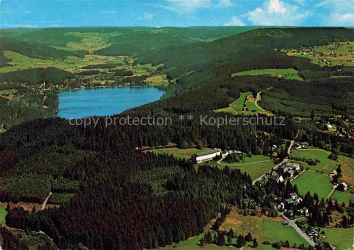 Falkau Altglashuetten Feldberg BW Luftbild Titisee Schwarzwald Wald Wiesen See F