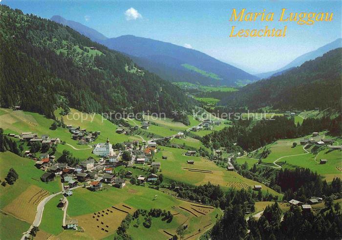 Maria Luggau Lesachtal Kaernten AT Lesachtal Wallfahrtskirche Basilika Alpen Tal