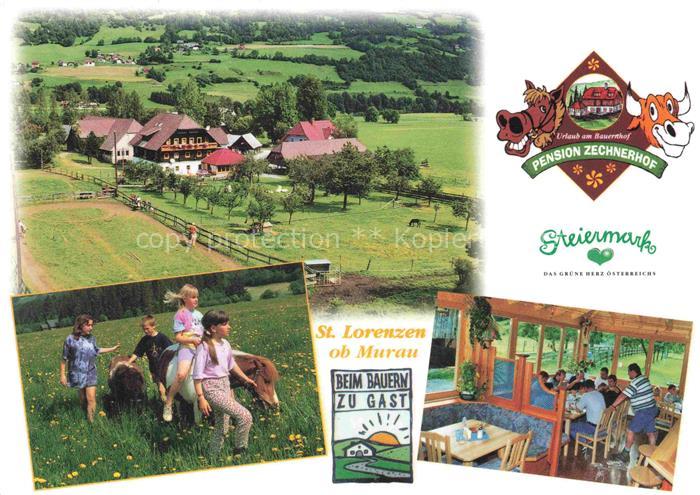 St Lorenzen Murau Steiermark AT Zechnerhof Pension-Zechnerhof Bauernhof Kinder P