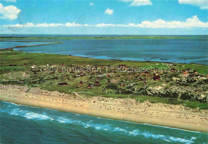 Rantum Sylt Luftbild Strand Nordsee Sylt Insel Duenen Ferienhaeuser Wattenmeer