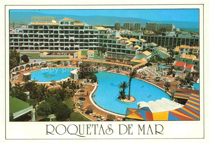 Roquetas de Mar Costa de Almeria ES Hotel Swimmingpool Palmen Tourismusanlage Al