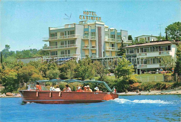 Portese San Felice del Benaco IT Hotel-Casimiro Gardasee Boot Salo Ufer Tennisan