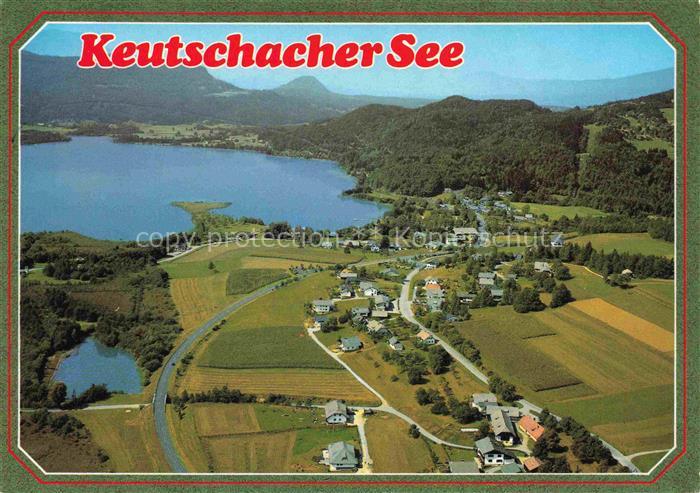 Keutschachersee Kaernten AT Keutschacher-See Luftbild Seental Campingplaetze Fel