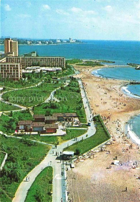 Statiunea Saturn RO Strand Schwarzes-Meer Strandpromenade Hotels Badegaeste Flie